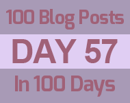 57th blog post of 100