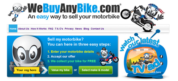 We Buy Any Bike Website