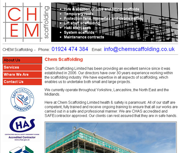 CHEM Scaffolding Website